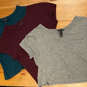 Forever 21 crop top shirt lot bundle